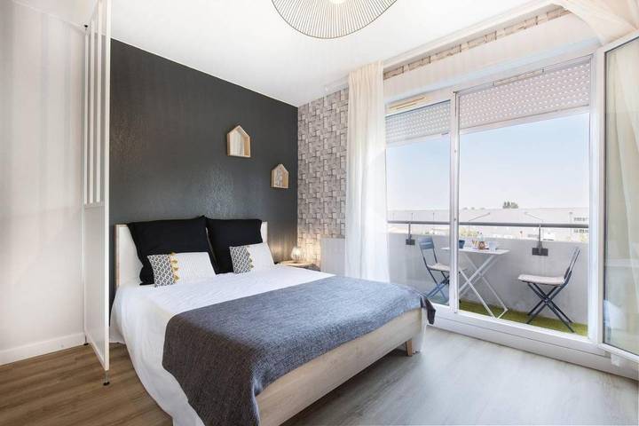 Apartamento de vacaciones para 2 personas, con jardín y piscina - 1