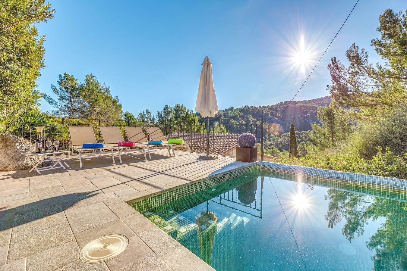 Beautiful Holiday Home Miravall with Mountain View in Puigpunyent, West Majorca