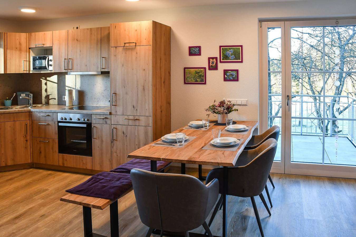 Ganze Wohnung, Ferienwohnung 'Heidelbeere' mit Gemeinschaftsterrasse, Gemeinschaftsgarten und Wi-Fi in Lauterbach (Schwarzwald), Mittlerer Schwarzwald