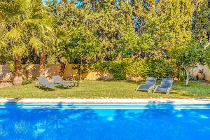 Beautiful Holiday Home with Pool, Garden, Wi-Fi & Air Conditioning; Parking Available in Esporles, West Majorca
