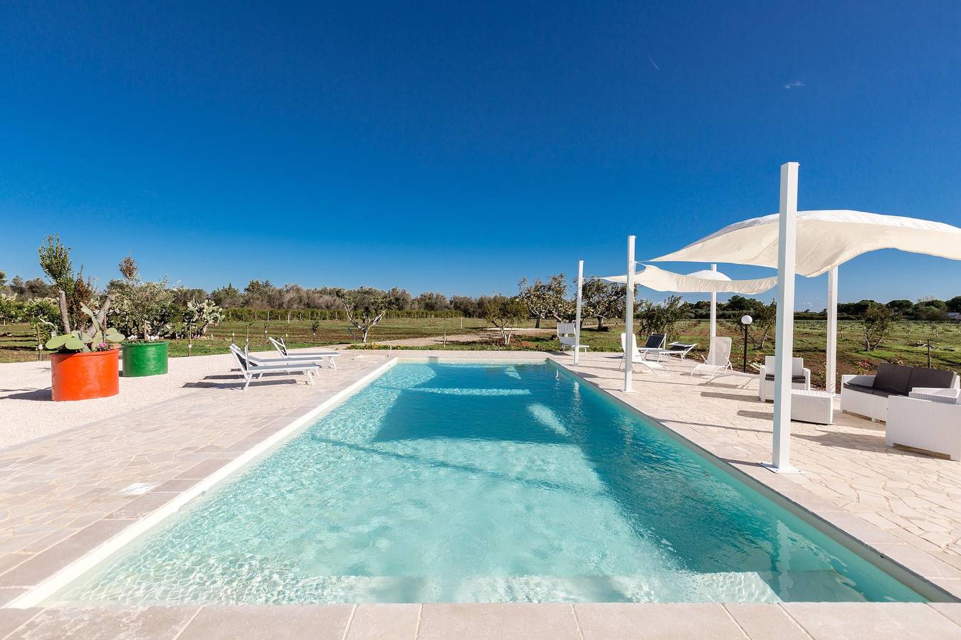 Maison de vacances pour 8 personnes avec piscine in Mesagne, Salento