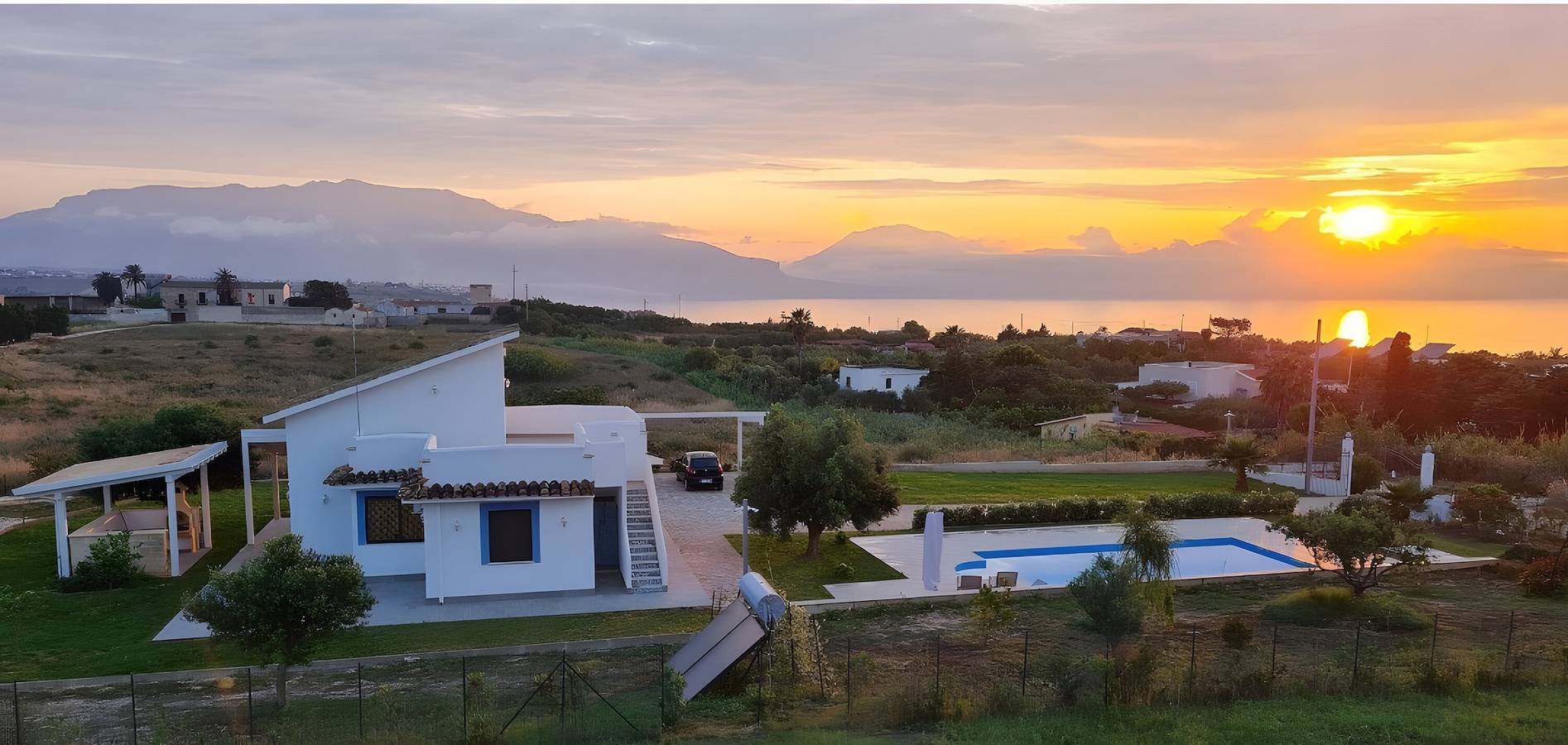 Casa Babalù vista mare con piscina privata in Partinico, Provincia di Palermo