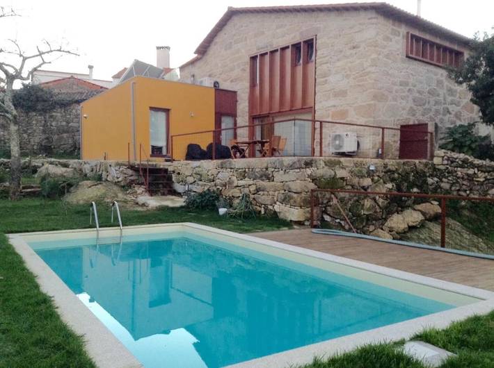 Maison de campagne pour 8 personnes, avec Terrasse et Jardin ainsi que Piscine et Vue à Mangualde