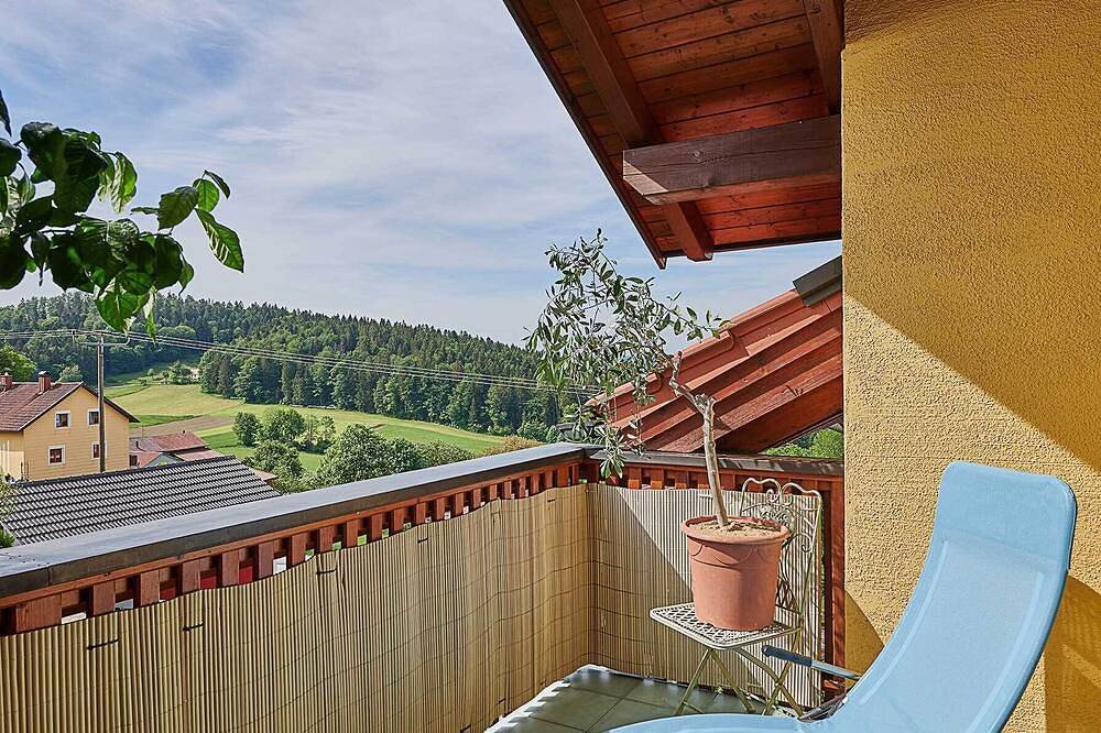Ganze Wohnung, Weitblick & Wohlgefühl Dachterrasse mit Bergpanorama, Sichtdachstuhl & Natur pur in Wegscheid, Passauer Land