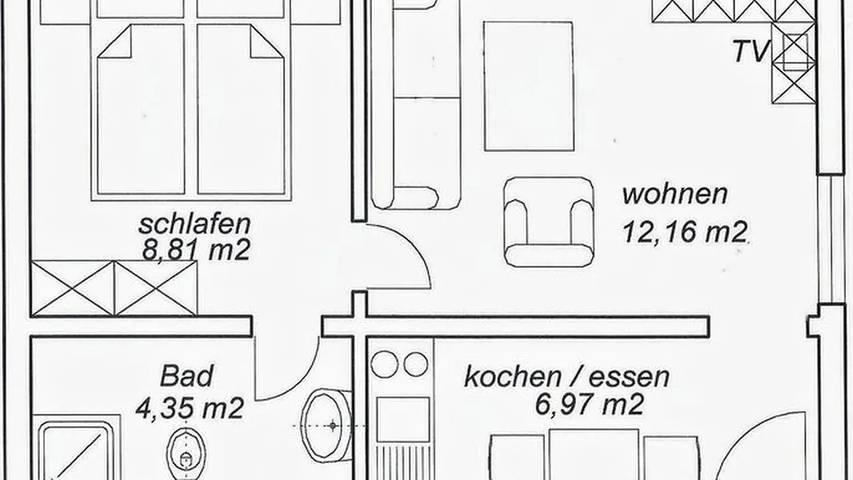 Bungalow für 2 Personen, mit Garten in Loddin - 2