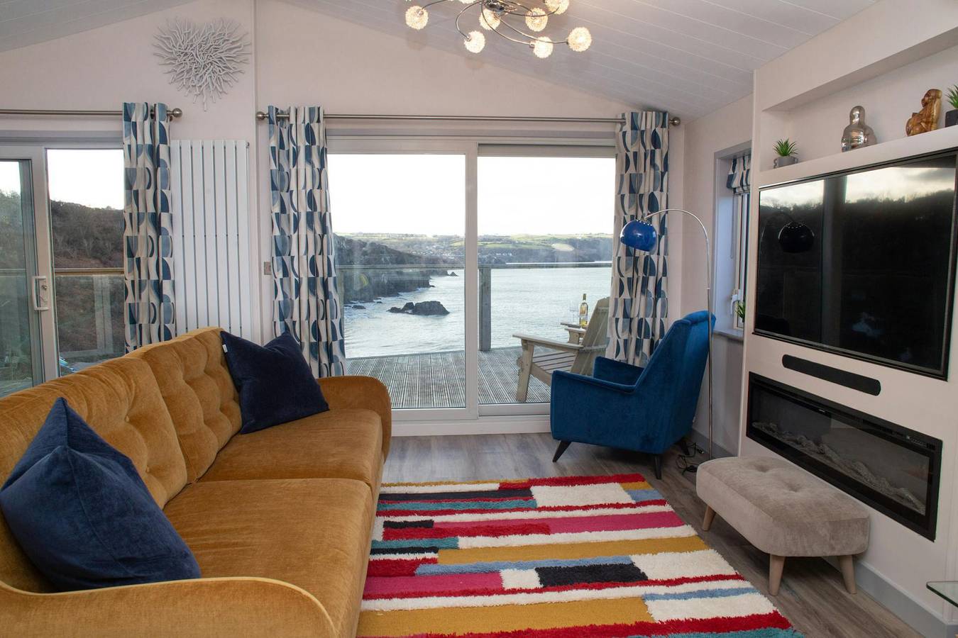 Casa rural para 4 personas con balcón in Penbryn, Tresaith