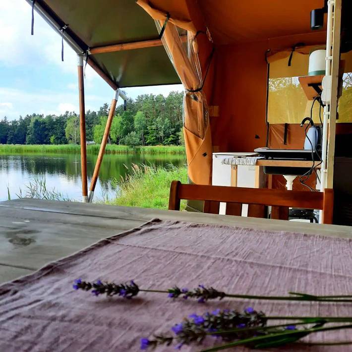 Kemping dla 4 osób, z Jacuzzi i Ogród oraz Sauna w Roztocze