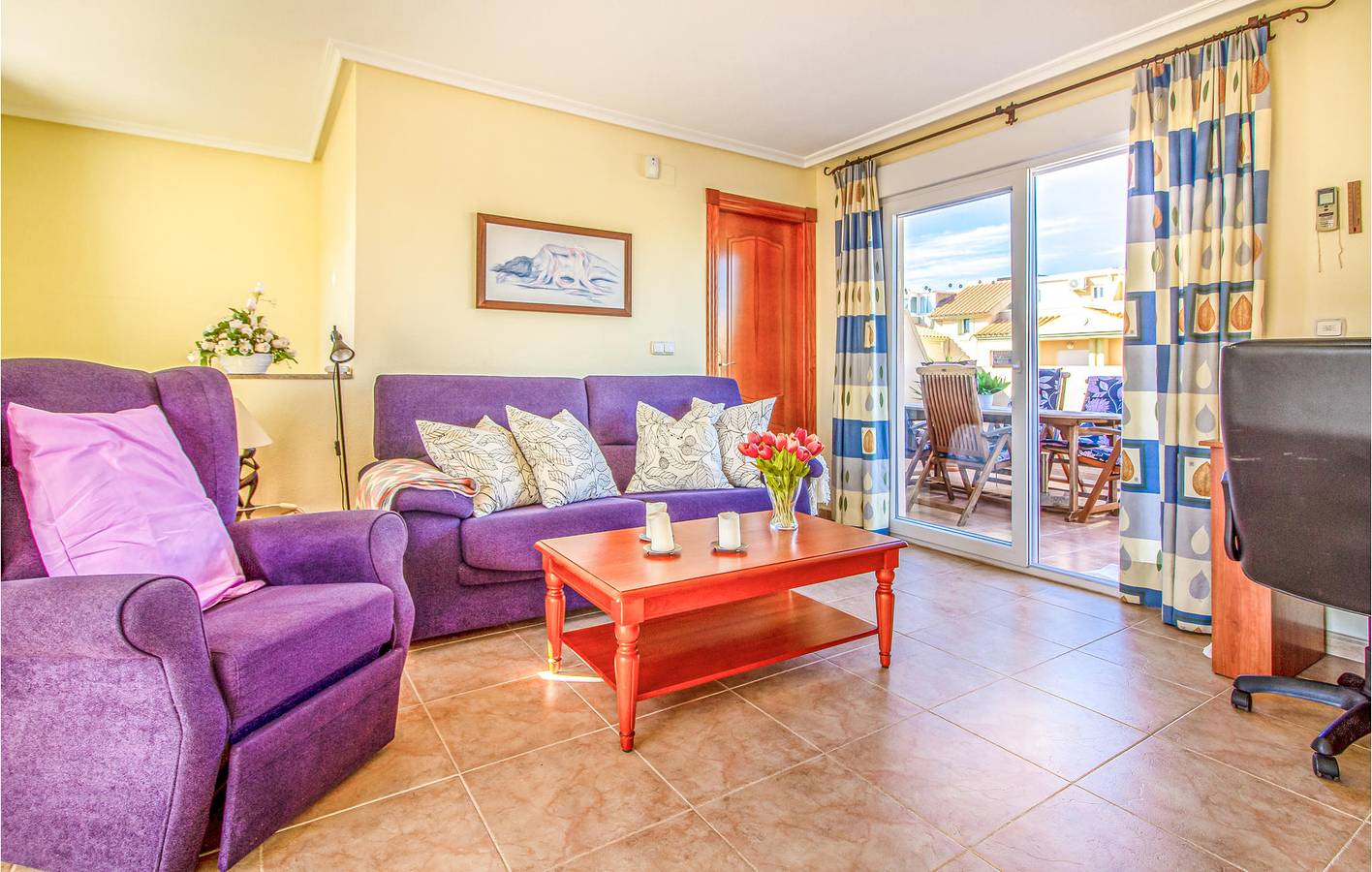 Entire holiday apartment, Sea View Apartment with Pool, Terrace & AC in Los Miradores del Puerto, San Javier
