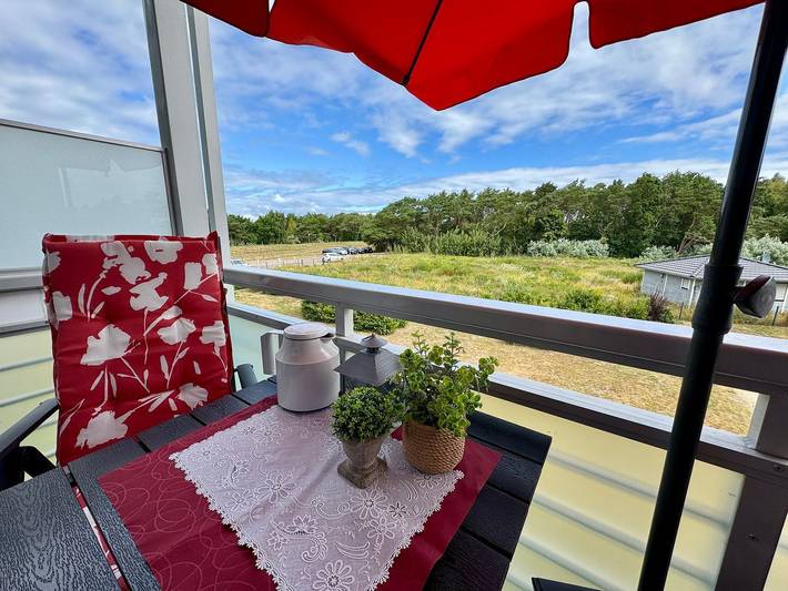 Ferienwohnung für 5 Personen, mit Balkon am Dierhagen Strand