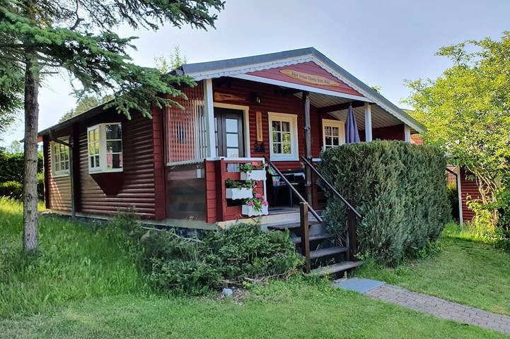 Ferienhaus für 3 Personen, mit Terrasse und Garten