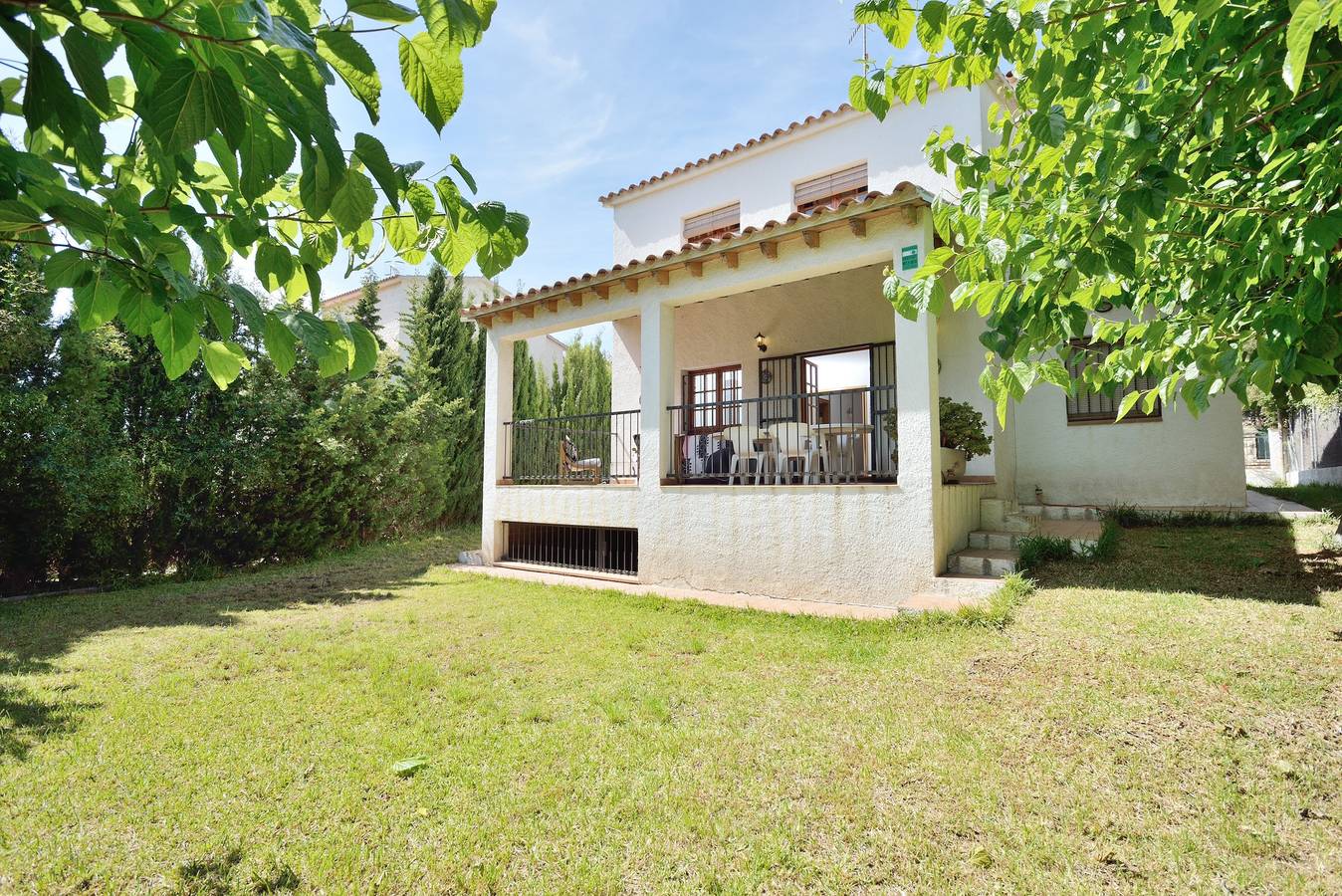 Ferienhaus 'Chalet Independiente Costa Daurada' mit privatem Garten, Balkon und Klimaanlage in Roda de Berà, Costa Dorada