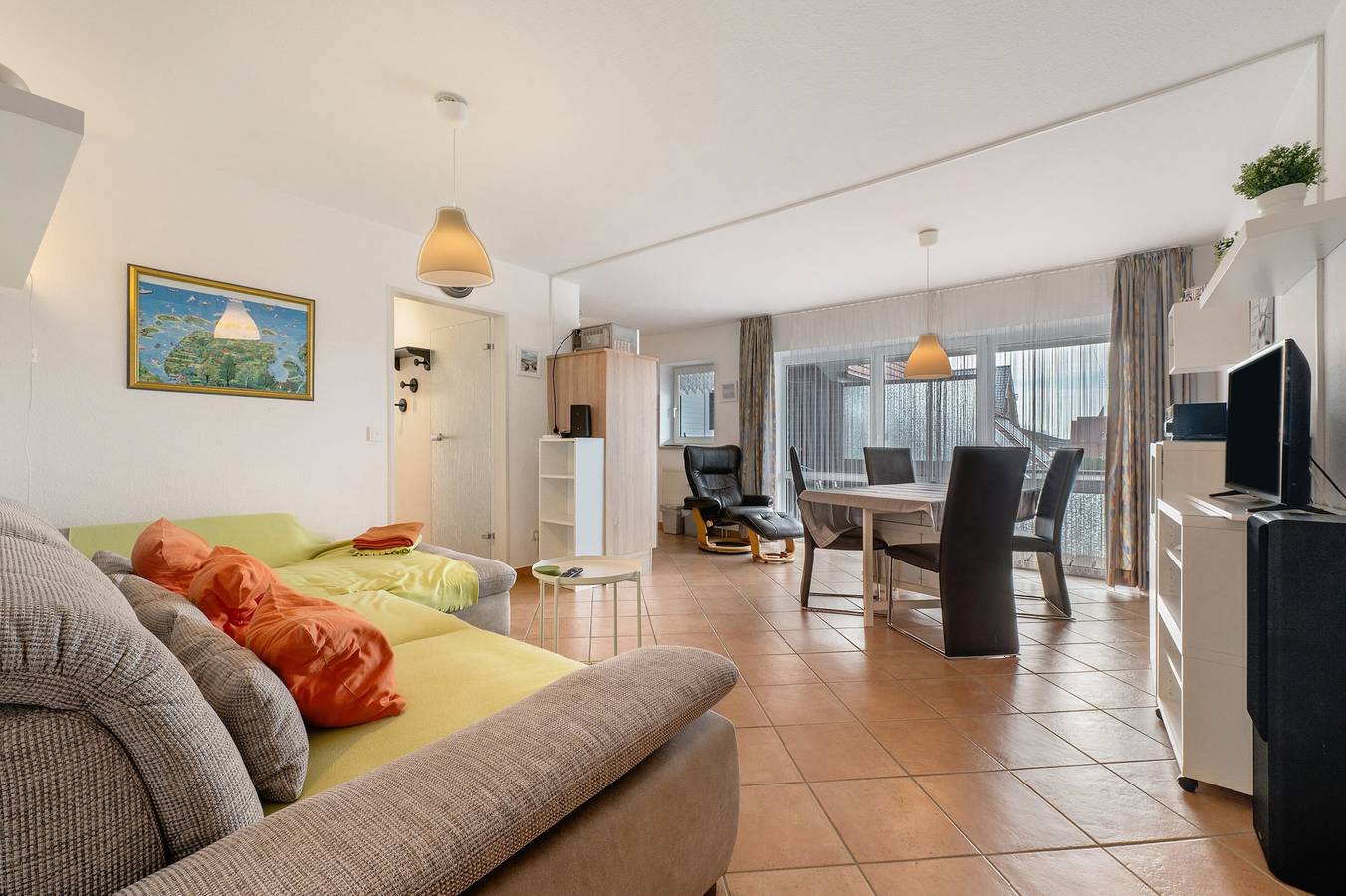 Ganze Wohnung, Ferienwohnung 'Haus Deichblick 2' mit Balkon und Wi-Fi in Schillig Strand, Wangerland