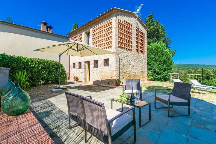 Maison de vacances pour 4 personnes, avec terrasse à San Gimignano