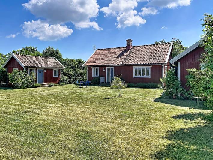 Ferienhaus für 5 Personen, mit Terrasse und Garten sowie Ausblick in Borgholms und Umgebung