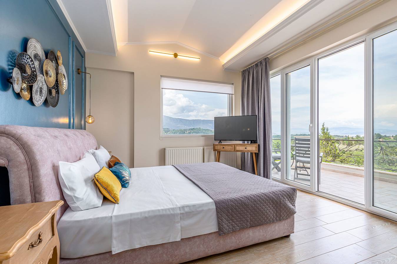 Villa für 11 Personen mit Terrasse in Poulades, Korfu