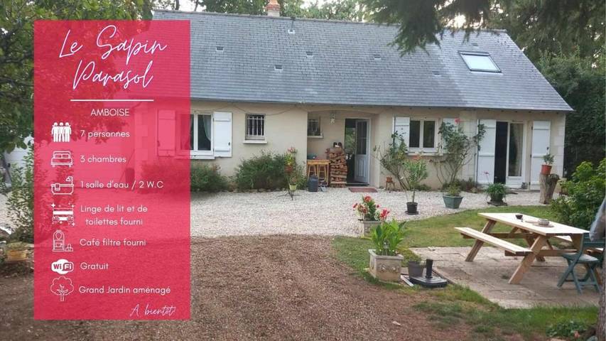 Location de vacances pour 7 personnes, avec jardin à Lussault-sur-Loire - 4