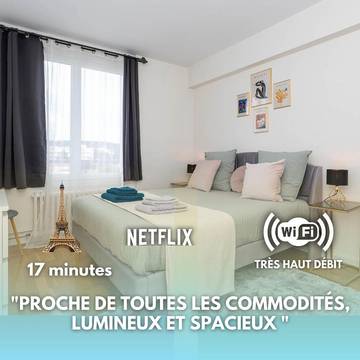 Gîte pour 4 personnes, avec balcon et vue à Cormeilles-en-Parisis