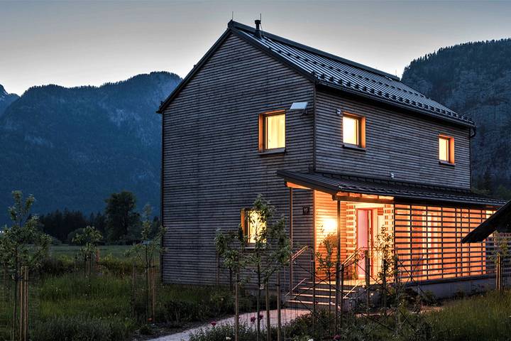 Ganze Ferienwohnung, The Green Lodge - Apartment mit 1 Schlafzimmer und Balkon in Obertraun, Dachstein Salzkammergut
