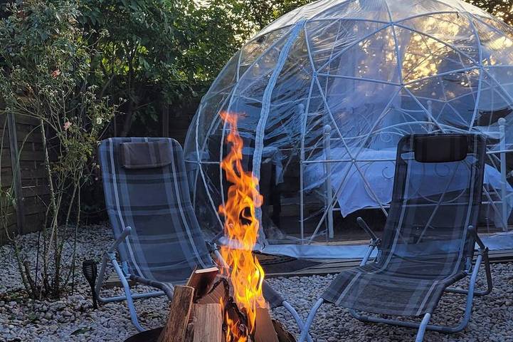Bungalow für 6 Personen, mit Whirlpool und Garten, mit Haustier in Franken