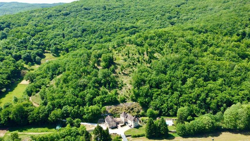 Location de vacances pour 14 personnes, avec vue ainsi que jardin et piscine, animaux acceptés à Salignac-Eyvigues - 3