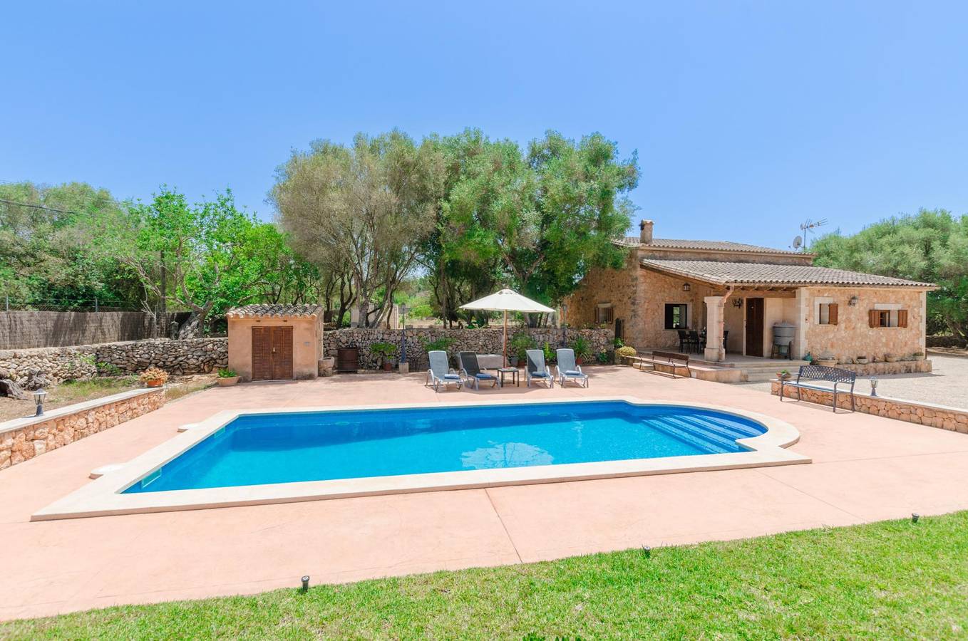 Son Garbi - Tradicional villa con piscina privada en el interior de Mallorca. Wifi Gratis in Algaida, Interior de Mallorca