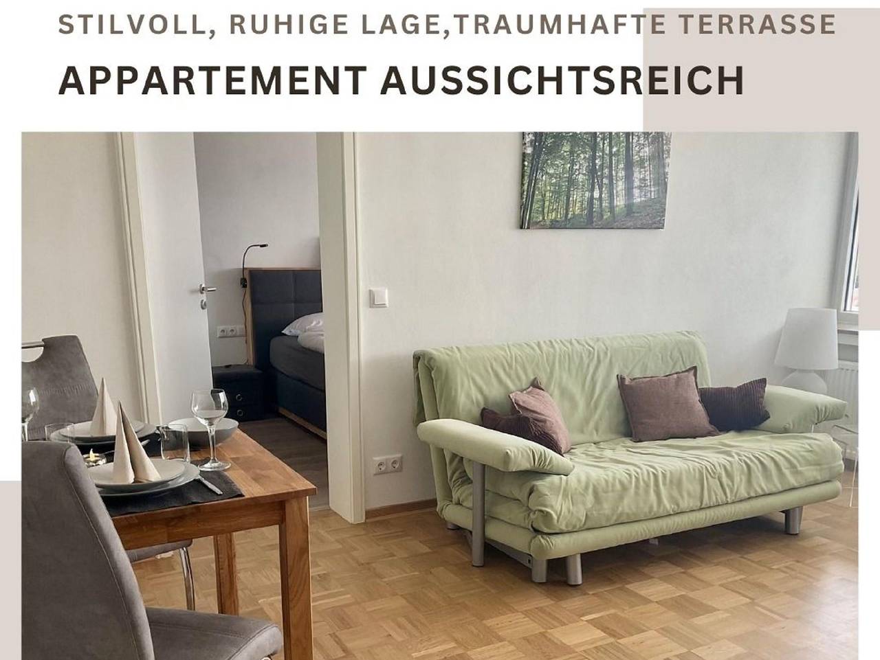 Ganze Ferienwohnung, Ferienwohnung "Aussichtsreich" - Appartement/Fewo, Dusche, Wc, 1 Schlafraum in Oesdorf (Bad Pyrmont), Bad Pyrmont