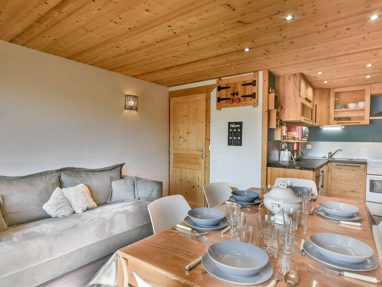 Apartamento entero, Apartamento T2 con zona anexa, para 6 personas, cerca de pistas y centro in Les Gets, Les Portes du Soleil