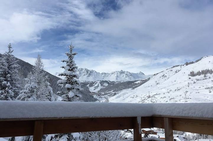 Chalet pour 7 personnes, avec balcon