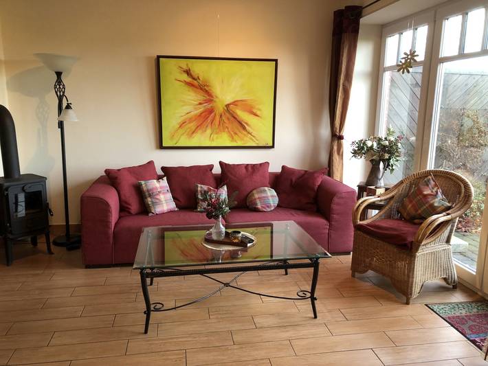 Ferienwohnung für 4 Personen, mit Terrasse und Garten sowie Ausblick in Rieseby