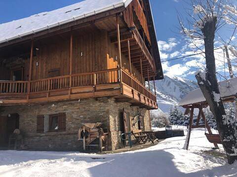 Chalet pour 8 personnes, avec jardin et vue à Saint-Jean-d'Arves