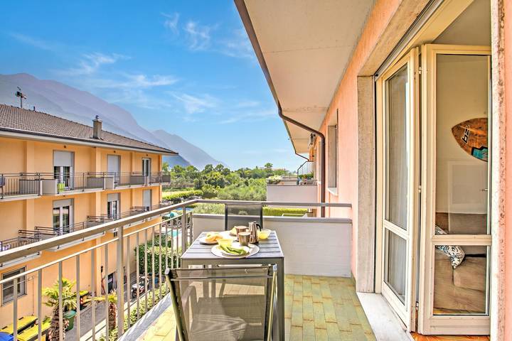 Ferienwohnung für 4 Personen, mit Balkon und Kinderpool sowie Seeblick in Arco - 2