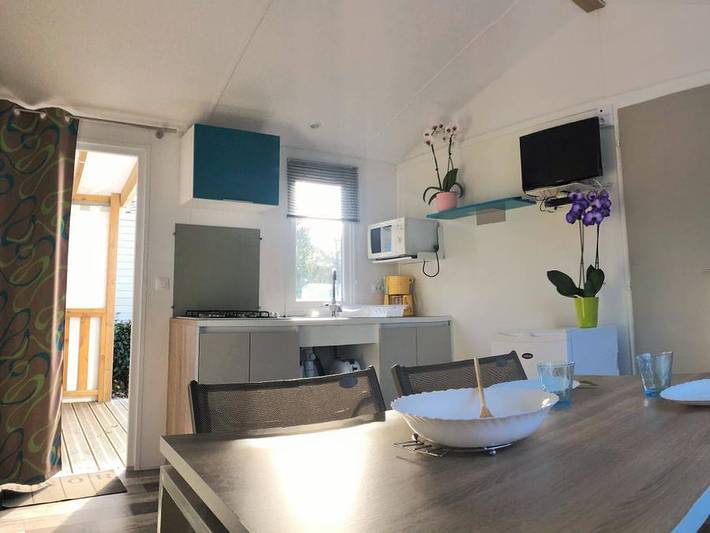 Flower Camping de La Grande Lande - Mobilheim 4 personen - Komfort in Moëlan-sur-Mer, Quimper und Umgebung