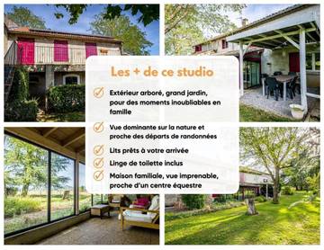 Gîte pour 2 personnes, avec terrasse ainsi que jardin et vue dans Le Poët