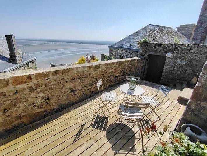 Location de vacances pour 4 personnes, avec Terrasse et Vue au Mont-Saint-Michel