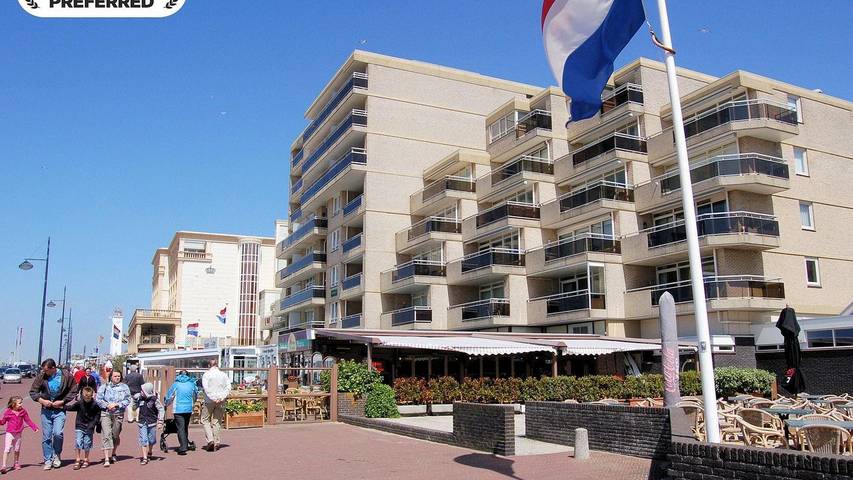 Appartement voor 4 personen, met tuin en balkon in Noordwijk