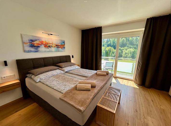 Ferienwohnung für 5 Personen, mit Garten und Ausblick