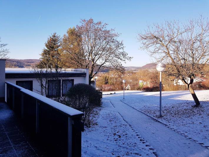 Ferienwohnung für 2 Personen, mit Terrasse und Garten sowie Ausblick, mit Haustier in Heiligenstadt