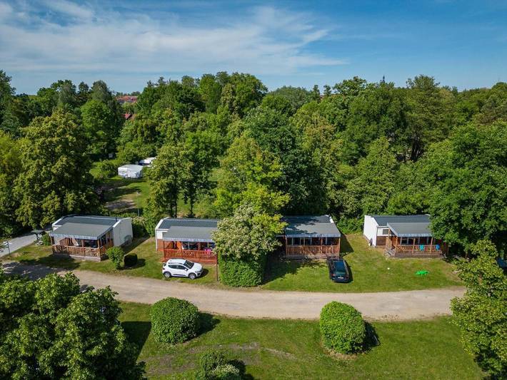 Camping für 4 Personen, mit Terrasse im Spreewald