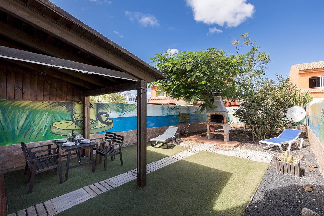 Ferienhaus für 5 Personen mit Terrasse in Geafond, La Oliva