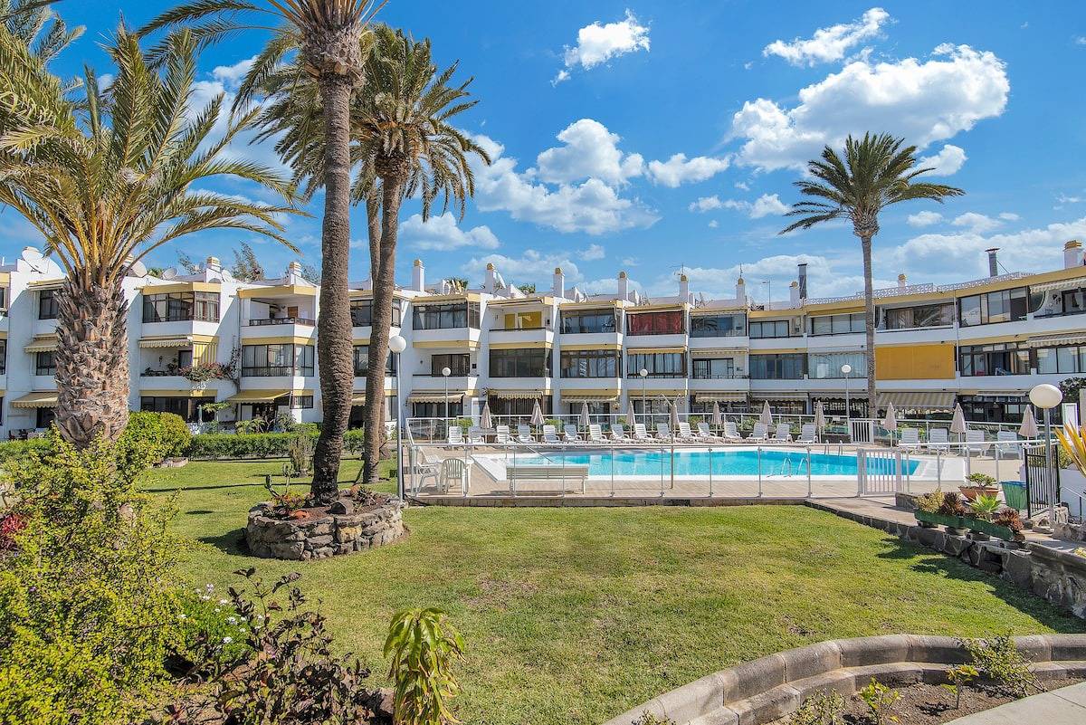 Ganze Wohnung, Ferienwohnung für 3 Personen mit Garten in San Agustin, San Bartolomé de Tirajana