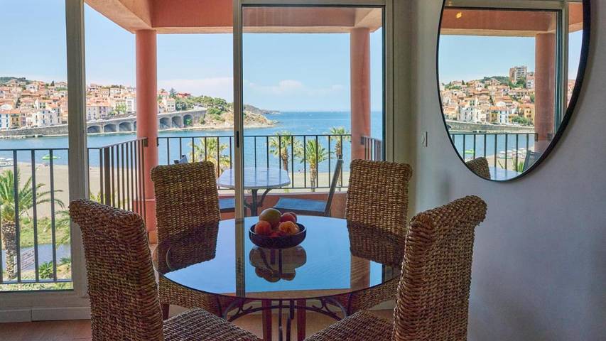 Gîte pour 4 personnes, avec vue et balcon dans Office De Tourisme De Banyuls Sur Mer