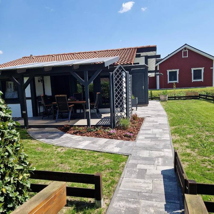 Ferienhaus für 5 Personen, mit Ausblick und Garten, mit Haustier in Hollern-Twielenfleth