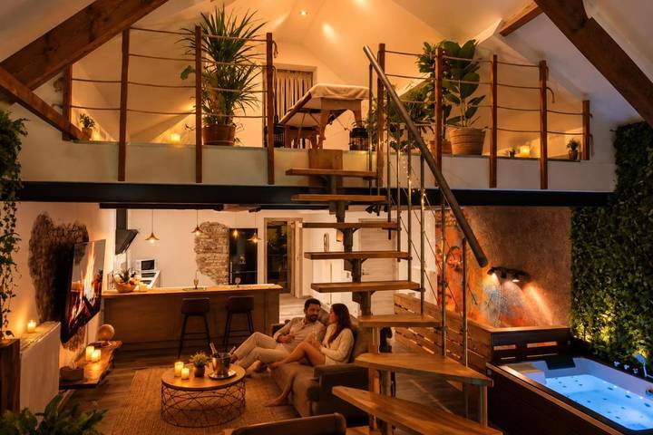 Chambre d’hôte pour 2 personnes, avec Jacuzzi et Sauna dans Région wallonne