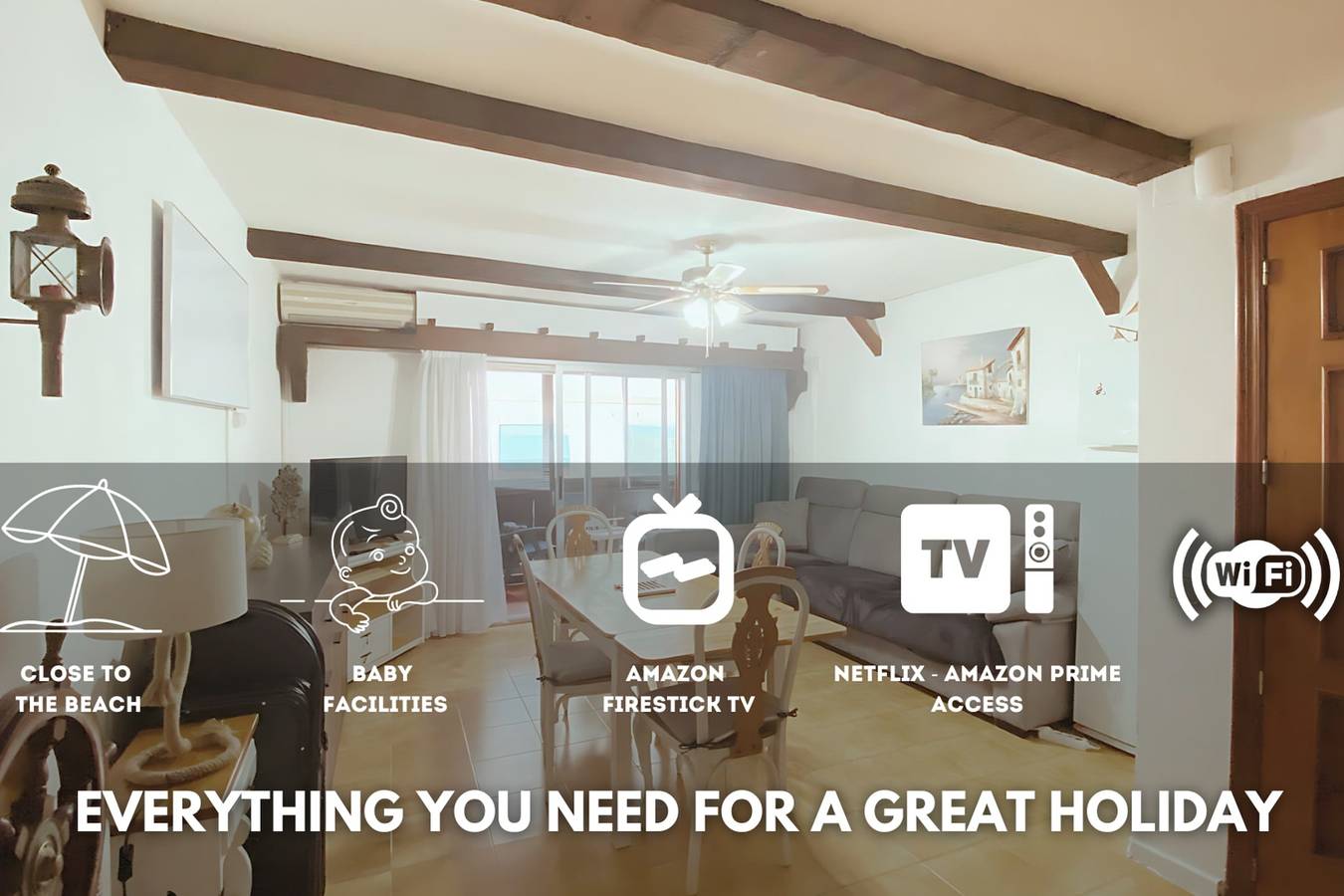 Entire apartment, Apartement "Brisa Marina" - 500 m from the beach in Benidorm, Costa Blanca