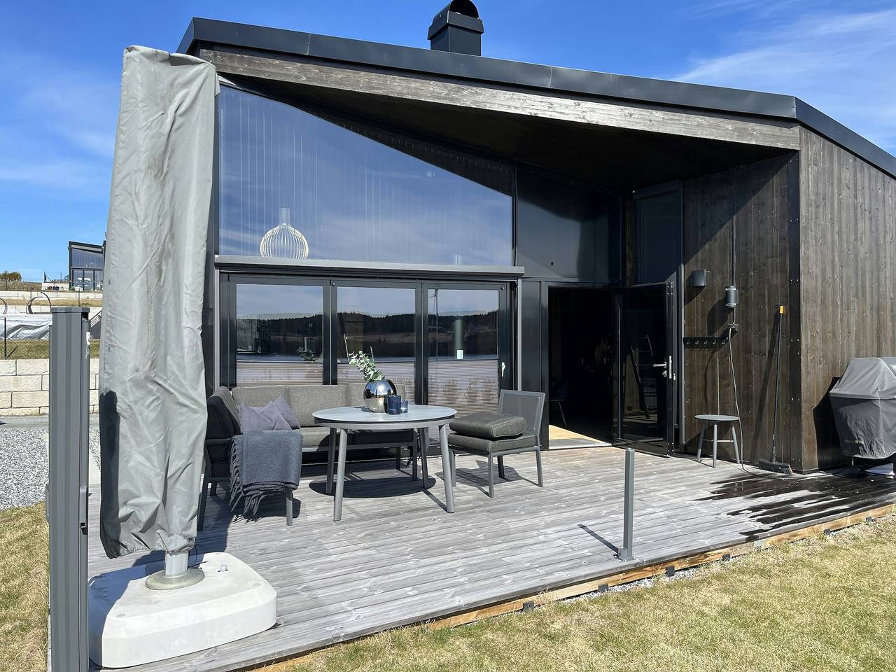 Mikro-Hütte am Strand in der Nähe von Oslo und Gardermoen in Nes (Akershus)