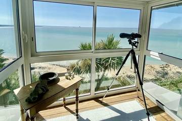 Gîte pour 12 personnes, avec balcon et jardin, animaux acceptés dans Plage du Sol Roc