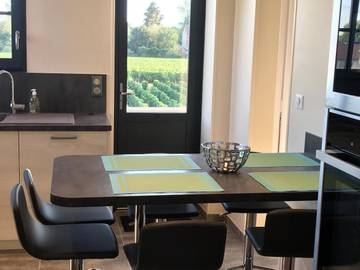 Gîte pour 4 personnes, avec jardin et vue dans Aÿ-Champagne