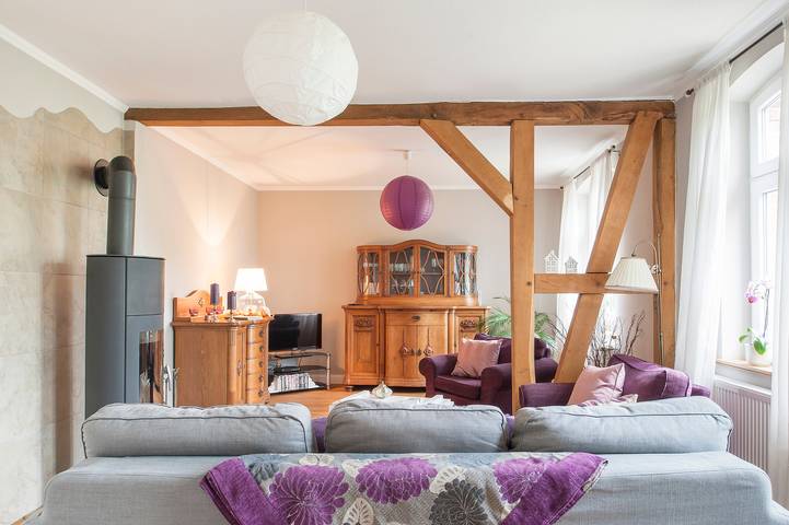 Ferienhaus für 4 Personen, mit Terrasse und Garten sowie Seeblick und Ausblick in Prignitz