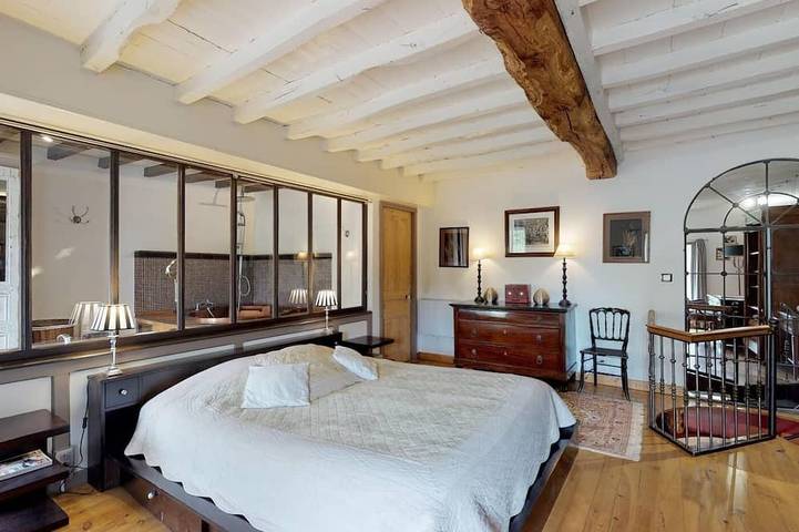 Gîte pour 4 personnes, avec Balcon ainsi que Jardin et Sauna