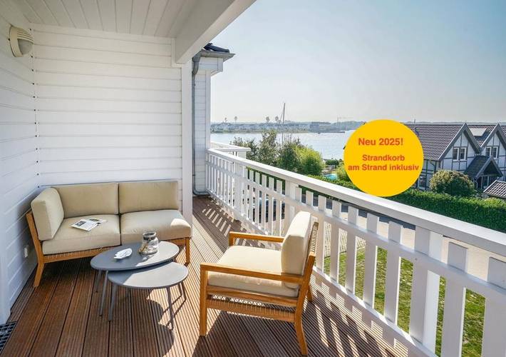 Strandhaus für 5 Personen, mit Whirlpool und Terrasse sowie Sauna, mit Haustier in Olpenitz